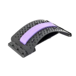 image-Lumbar soothing device cushion belt waist back pain strain traction massager lumbar disc corrector spot