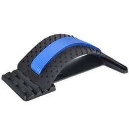 image-Lumbar soothing device cushion belt waist back pain strain traction massager lumbar disc corrector spot