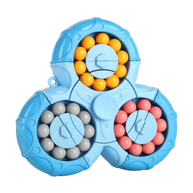 image-Cross-border two-in-one six-sided rotating and interoperable magic bean Rubik's cube fingertip gyro fingertip Rubik's cube control Rubik's cube toy