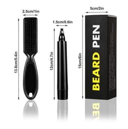 image-New four-pronged beard pen men's beard tracing pen filling pen beard pencil can be customized logo