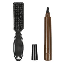 image-New four-pronged beard pen men's beard tracing pen filling pen beard pencil can be customized logo