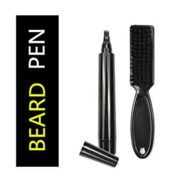 image-New four-pronged beard pen men's beard tracing pen filling pen beard pencil can be customized logo