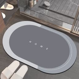 image-Diatom mud floor mat bathroom water-absorbing quick-drying door mat bathroom mats household toilet non-slip mat bathroom carpet
