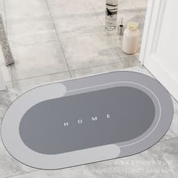 image-Diatom mud floor mat bathroom water-absorbing quick-drying door mat bathroom mats household toilet non-slip mat bathroom carpet