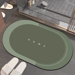 image-Diatom mud floor mat bathroom water-absorbing quick-drying door mat bathroom mats household toilet non-slip mat bathroom carpet