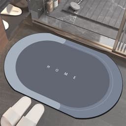 image-Diatom mud floor mat bathroom water-absorbing quick-drying door mat bathroom mats household toilet non-slip mat bathroom carpet