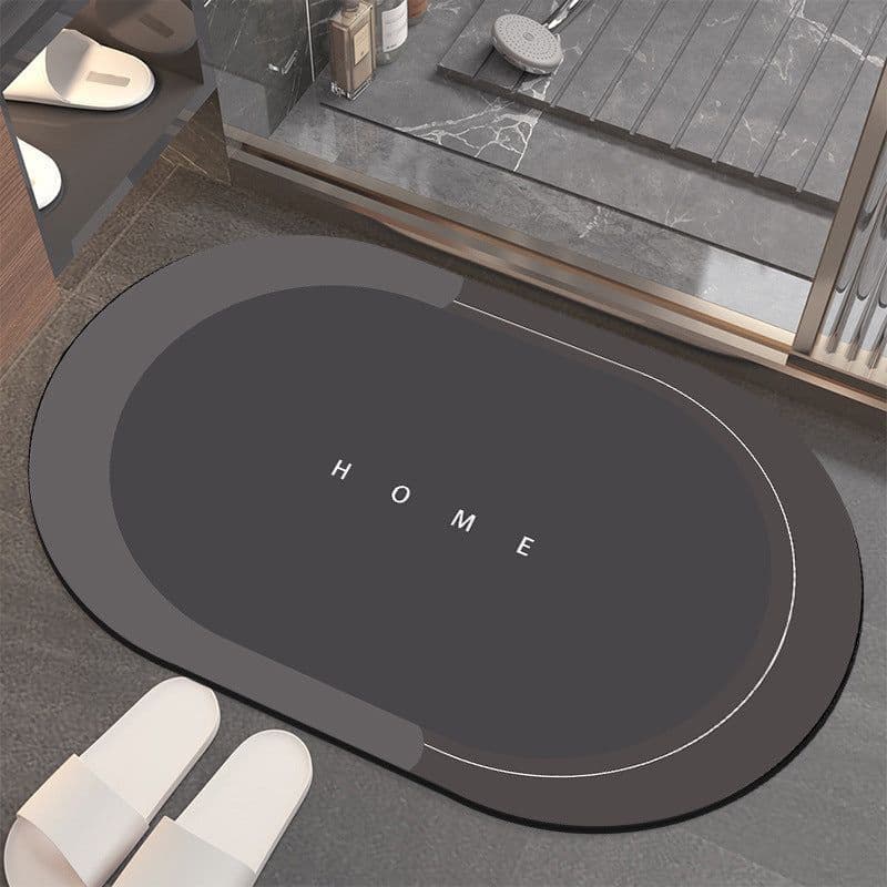 image-Diatom mud floor mat bathroom water-absorbing quick-drying door mat bathroom mats household toilet non-slip mat bathroom carpet