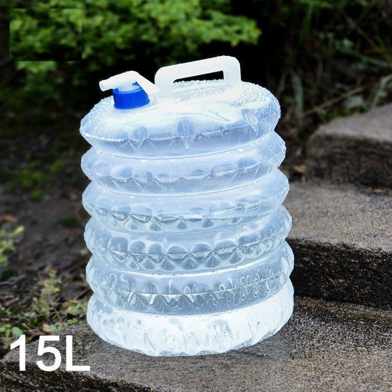 image-Large-capacity outdoor camping picnic barbecue folding storage bucket self-driving tour car water storage drinking bag camping equipment