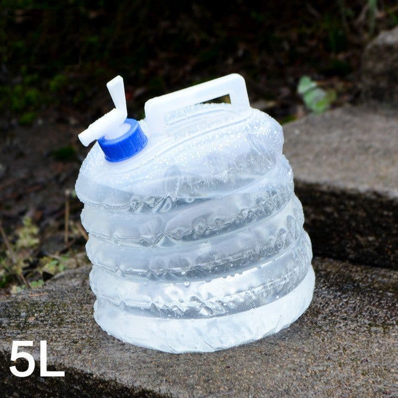 image-Large-capacity outdoor camping picnic barbecue folding storage bucket self-driving tour car water storage drinking bag camping equipment