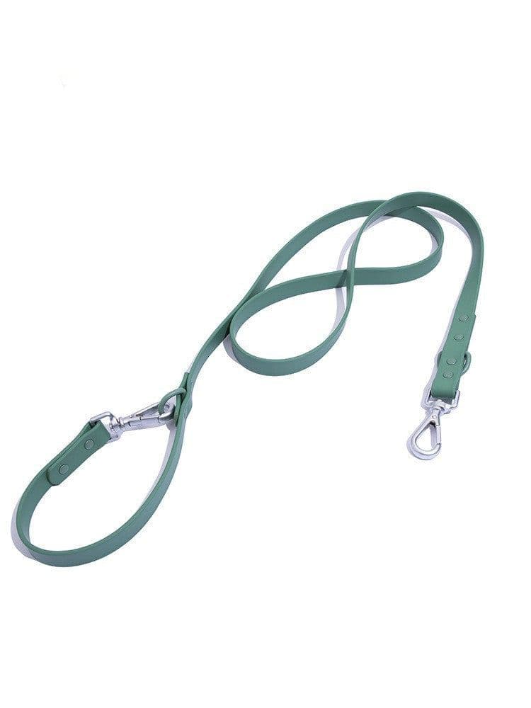image-Pet pu collar Wildone dog harness with the same macaron color large, medium and small dog pet chest harness dog rope