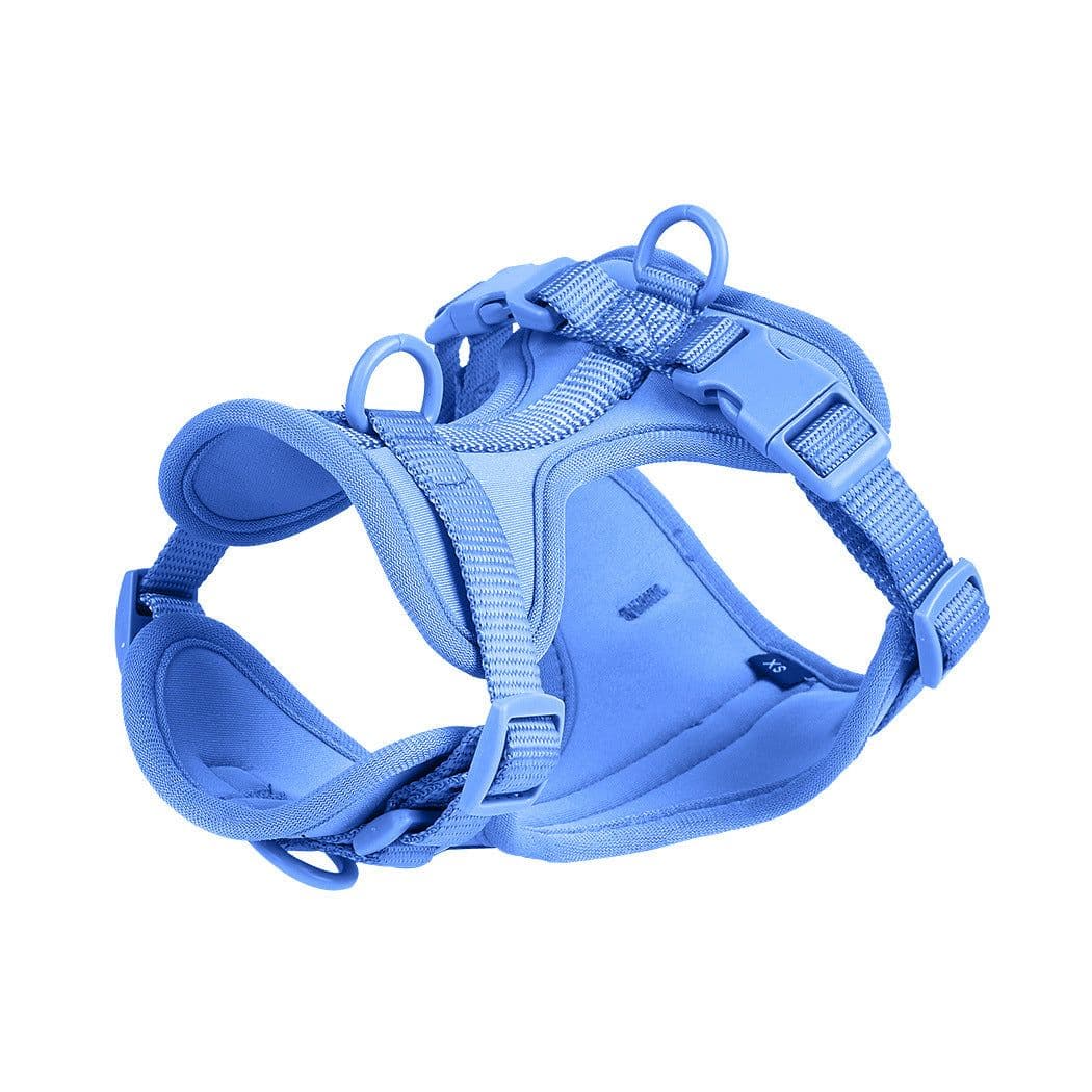 image-Pet pu collar Wildone dog harness with the same macaron color large, medium and small dog pet chest harness dog rope