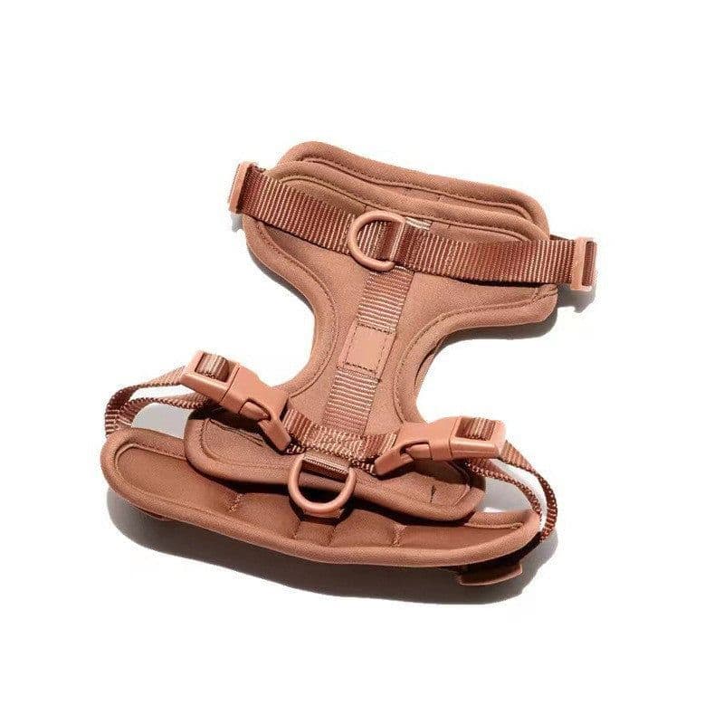 image-Pet pu collar Wildone dog harness with the same macaron color large, medium and small dog pet chest harness dog rope