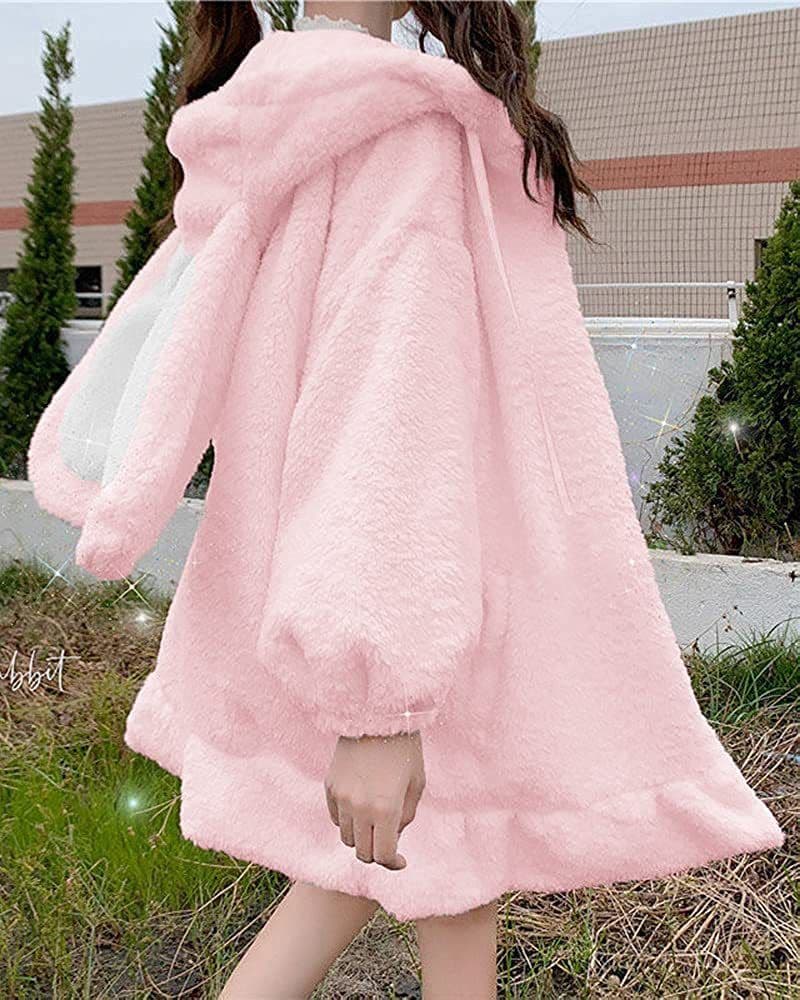 image-Spring/Summer Korean version solid color Japanese single cotton cardigan temperament commuter hooded round neck embossed pink sweater