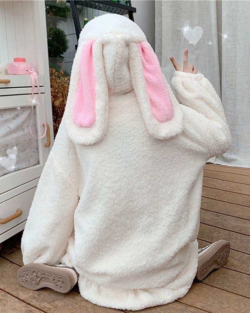 image-Spring/Summer Korean version solid color Japanese single cotton cardigan temperament commuter hooded round neck embossed pink sweater