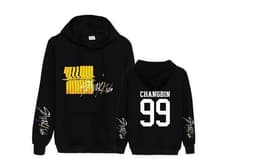 image-Amazon cross-border new Korean group tour around the men's and women's loose spring and autumn hooded sweater one piece on behalf of