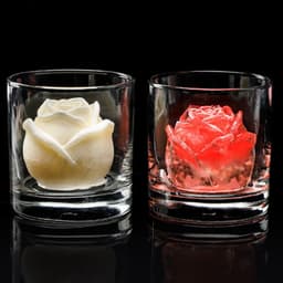 image-Rose silicone ice cube mold creative ice cream cola coffee foreign wine ice mold rose ice tray ice ball grinder