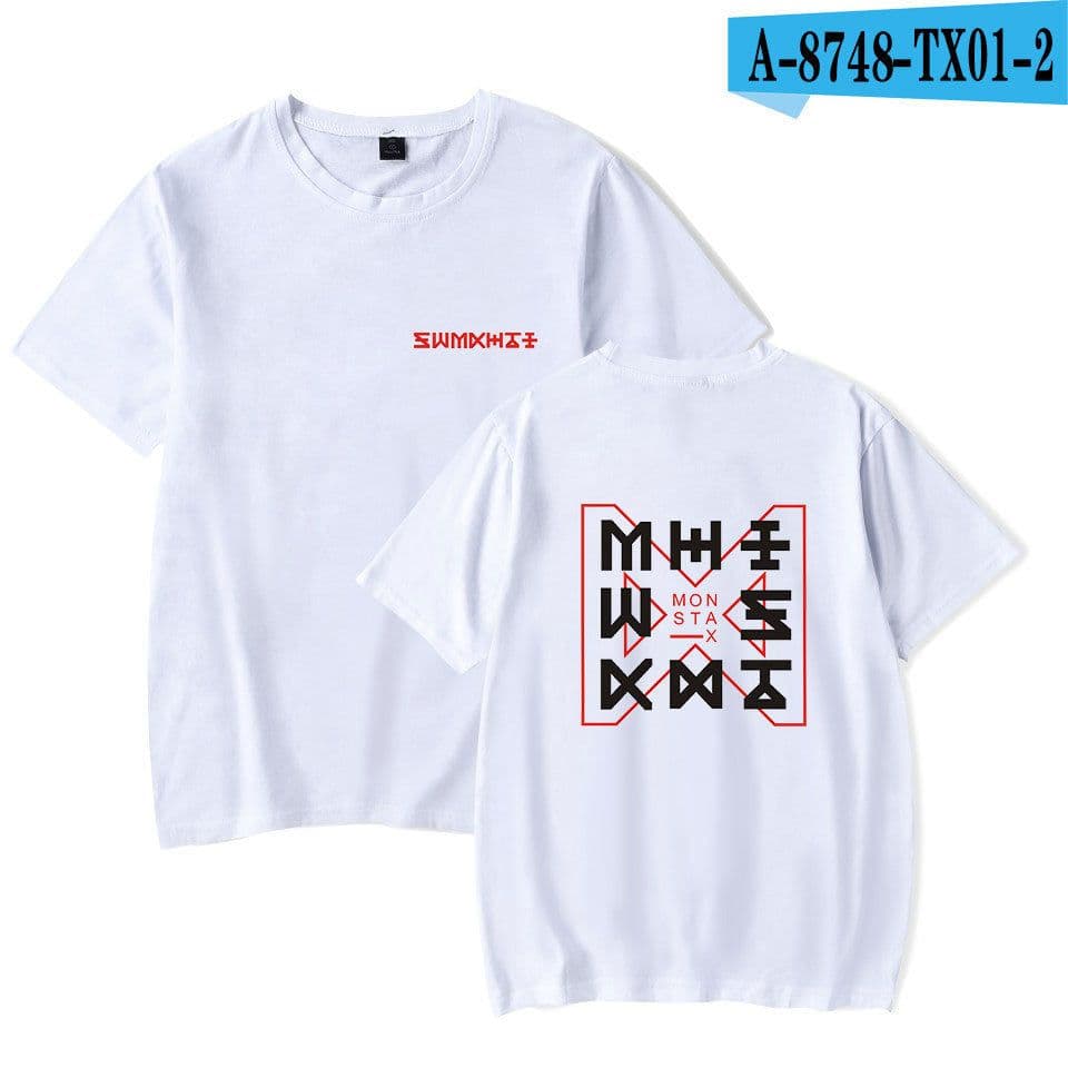 image-20603 new Korean star around Korean version men's and women's short-sleeved t-shirt wholesale to figure tide