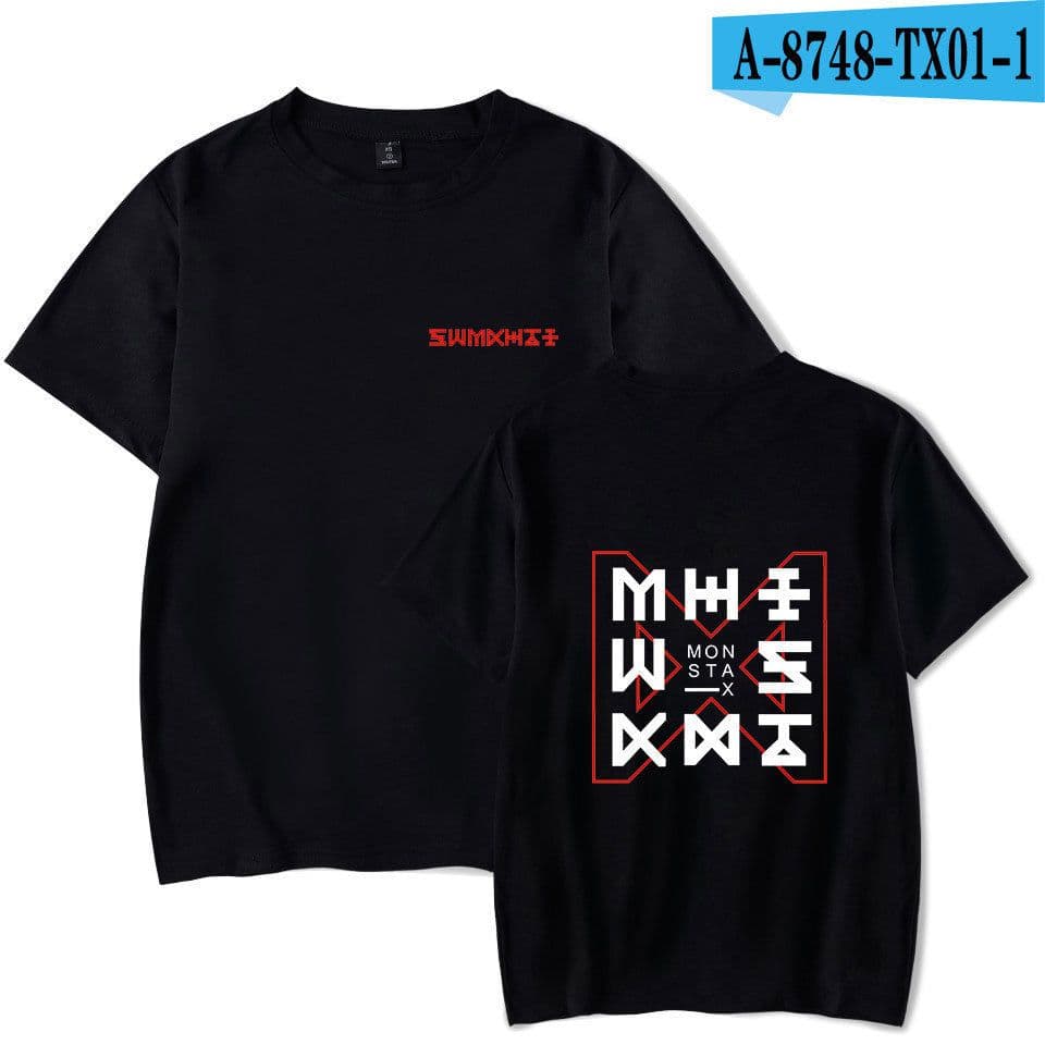 image-20603 new Korean star around Korean version men's and women's short-sleeved t-shirt wholesale to figure tide
