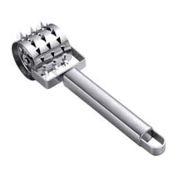 image-One piece of meat looser stainless steel loose meat hammer steak hammer rolling tender meat meat punching hole piercing device baking