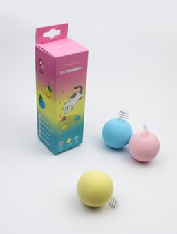 image-Kitten's gravitational call ball toy teasing cat ball catnip sound molar teeth bite self-healing relieve boredom pet supplies