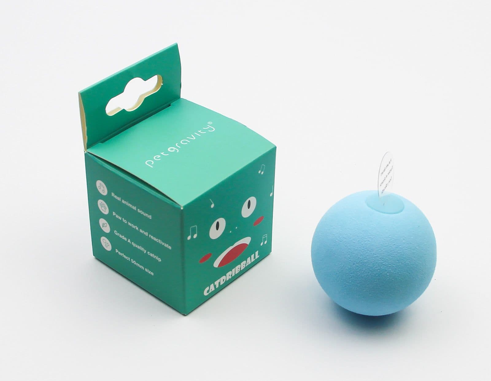 image-Kitten's gravitational call ball toy teasing cat ball catnip sound molar teeth bite self-healing relieve boredom pet supplies