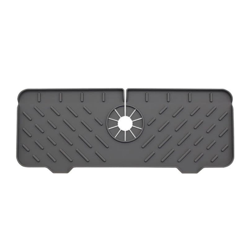 image-New cross-border kitchen faucet splash-proof silicone drain pad silicone sink drain pad drying pad kitchen storage