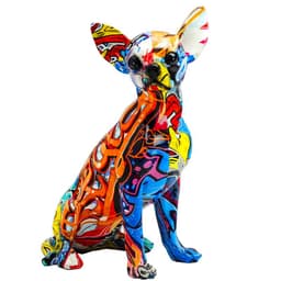 image-Creative watermark Chihuahua puppy resin crafts living room porch TV cabinet creative crafts ornaments colorful
