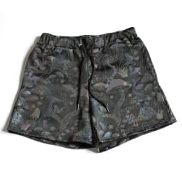 image-Europe and the United States Amazon mushroom colorful reflective shorts men's cross-border fitness sports jogging knitted breathable cycling shorts