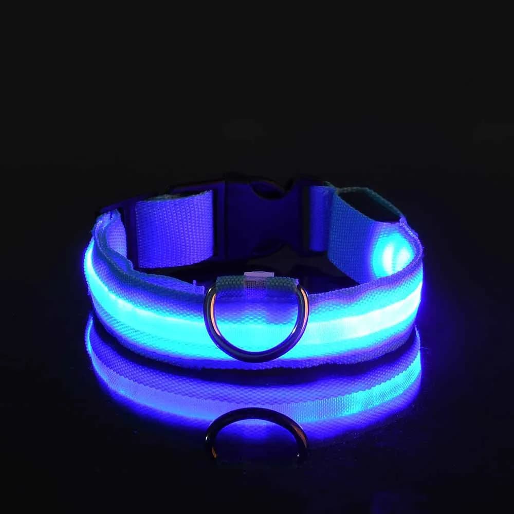 image-Manufacturers wholesale dog Teddy pet LED collars, night flashing dog walking collars, pet supplies on behalf of