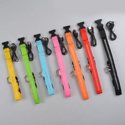 image-Manufacturers wholesale dog Teddy pet LED collars, night flashing dog walking collars, pet supplies on behalf of