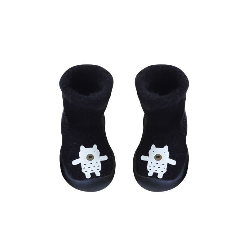 image-20 children's floor shoes and socks non-slip soft bottom indoor and outdoor waterproof autumn and winter plus velvet thick cartoon baby toddler socks