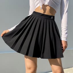 image-2021 summer European and American style foreign trade women's new style letter embroidery high waist thin pleated skirt casual skirt short skirt