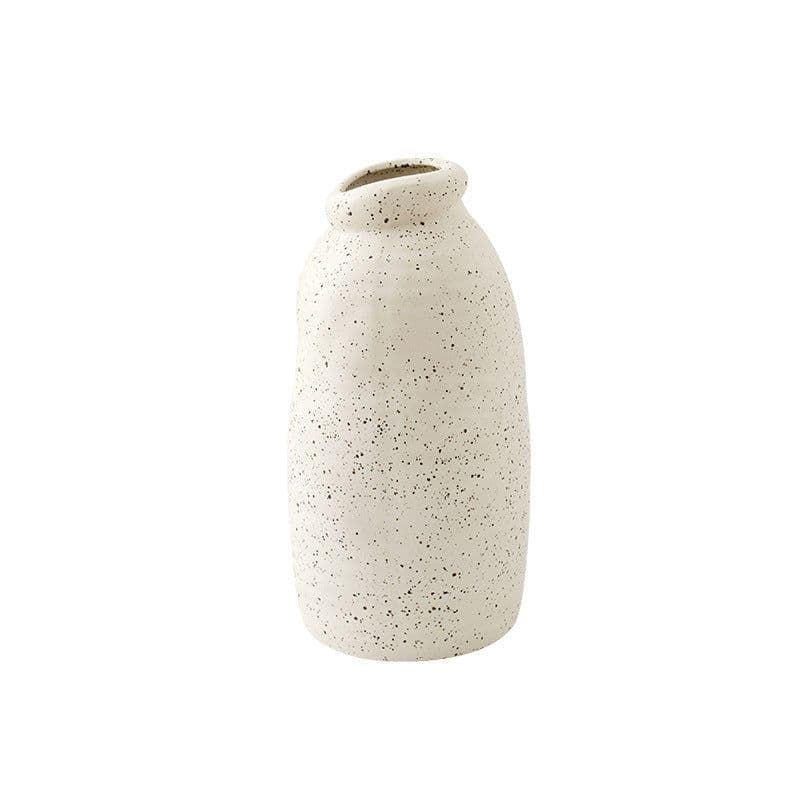 image-ins Nordic style ceramic vase decoration flower simple living room model room soft retro home decoration flower