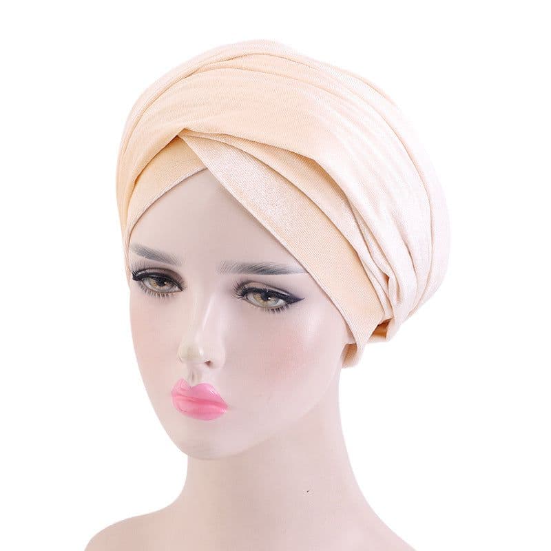image-European and American popular velvet long-tail wrapped headscarf, multifunctional scarf hat, ladies headscarf hat TJM-38