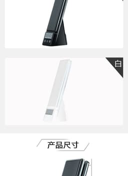 image-Direct supply 15w wireless charging table lamp new creative simple folding wireless charger three-in-one eye protection table lamp