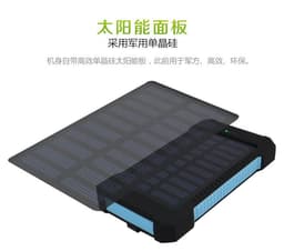 image-Hot selling waterproof solar power bank 10000mAh mobile phone charging treasure compass universal