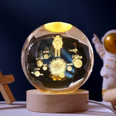 image-Milky Way crystal ball bedroom dormitory sleeping bedside usb night light ornament birthday gift girl gift