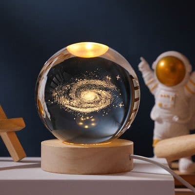 image-Milky Way crystal ball bedroom dormitory sleeping bedside usb night light ornament birthday gift girl gift