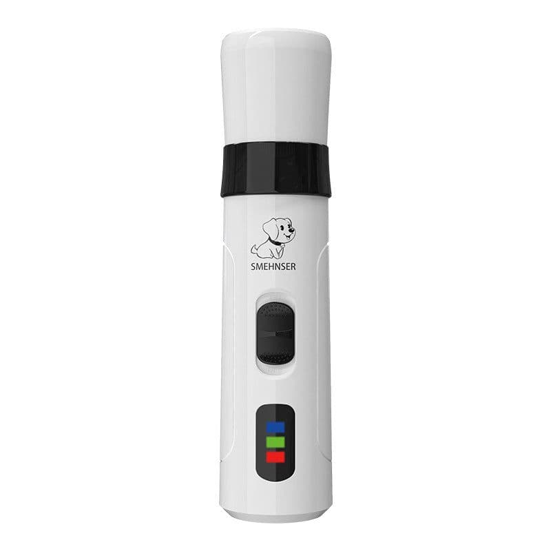 image-Pet Nail Grinder Dog Electric Manicure Scissors Cat Rechargeable Nail Clipper LED Nail Scissors Set Cross-border Supplies