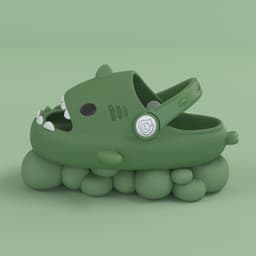 image-Shark children slippers summer boy cartoon cute non-slip boy sandals and slippers children baby baby hole shoes female