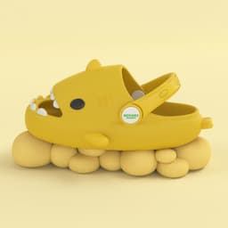 image-Shark children slippers summer boy cartoon cute non-slip boy sandals and slippers children baby baby hole shoes female