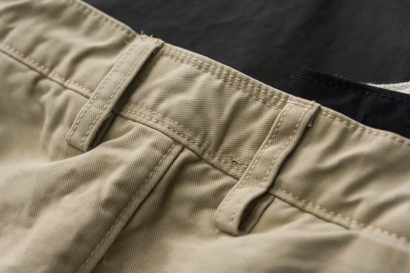 image-Summer texture washed men's casual shorts trendy men's cotton solid color all-match self-cultivation workwear five-point pants