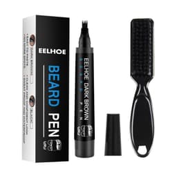 image-EELHOE Foreign Trade Cross-Border Beard Filling Pen Kit Waterproof, Sweat-proof, No Makeup Beard Pen