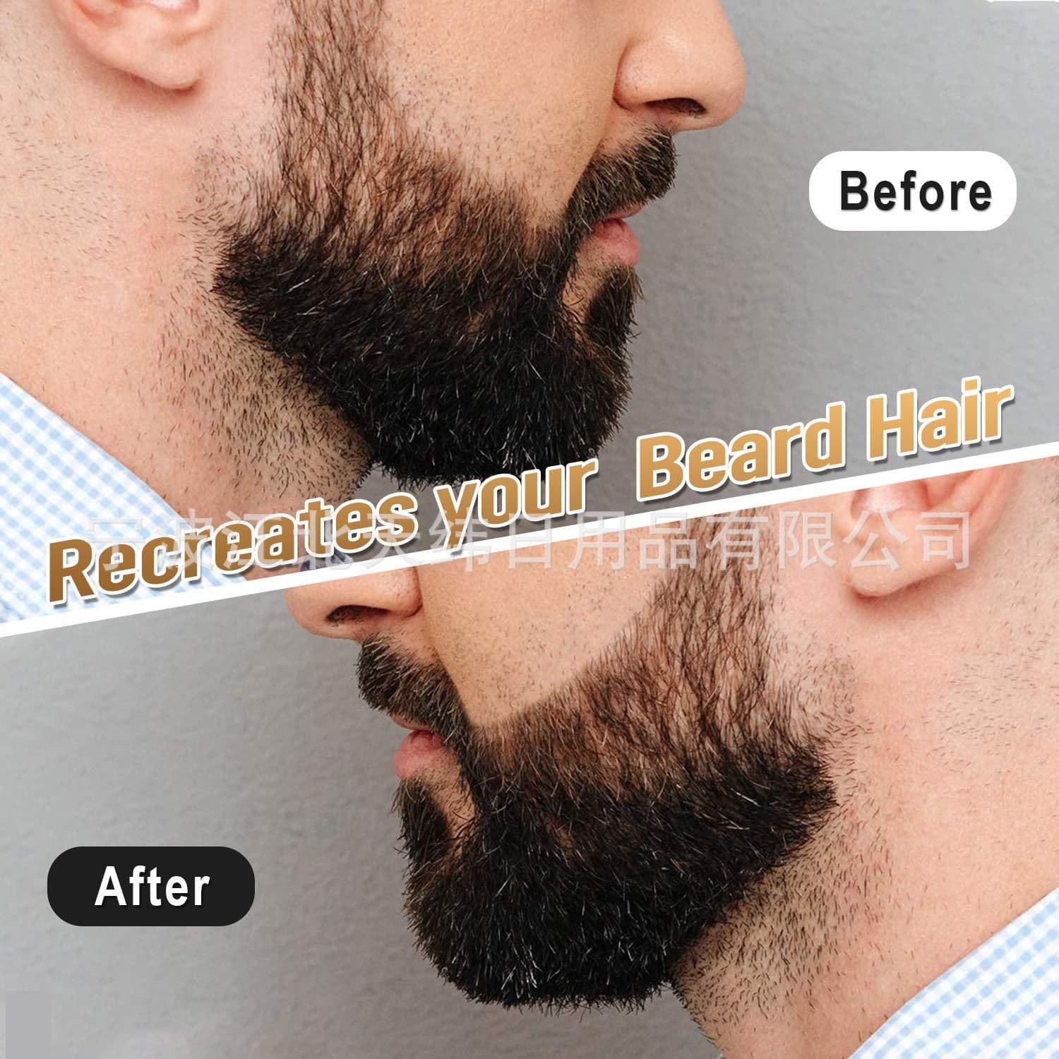 image-Four-pointed mustache pen beard tracing pen filler pen and beard brush own formula (new mold will not dry ink
