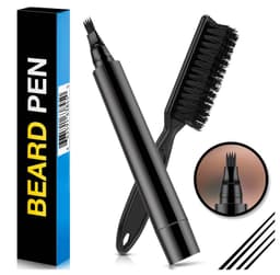 image-Four-pointed mustache pen beard tracing pen filler pen and beard brush own formula (new mold will not dry ink