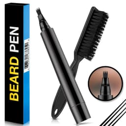 image-Four-pointed mustache pen beard tracing pen filler pen and beard brush own formula (new mold will not dry ink