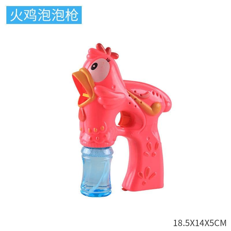 image-Space Bazooka Bubble Gun Douyin Net Red 69-hole Automatic Handheld Gatling Bubble Machine Colorful Lights