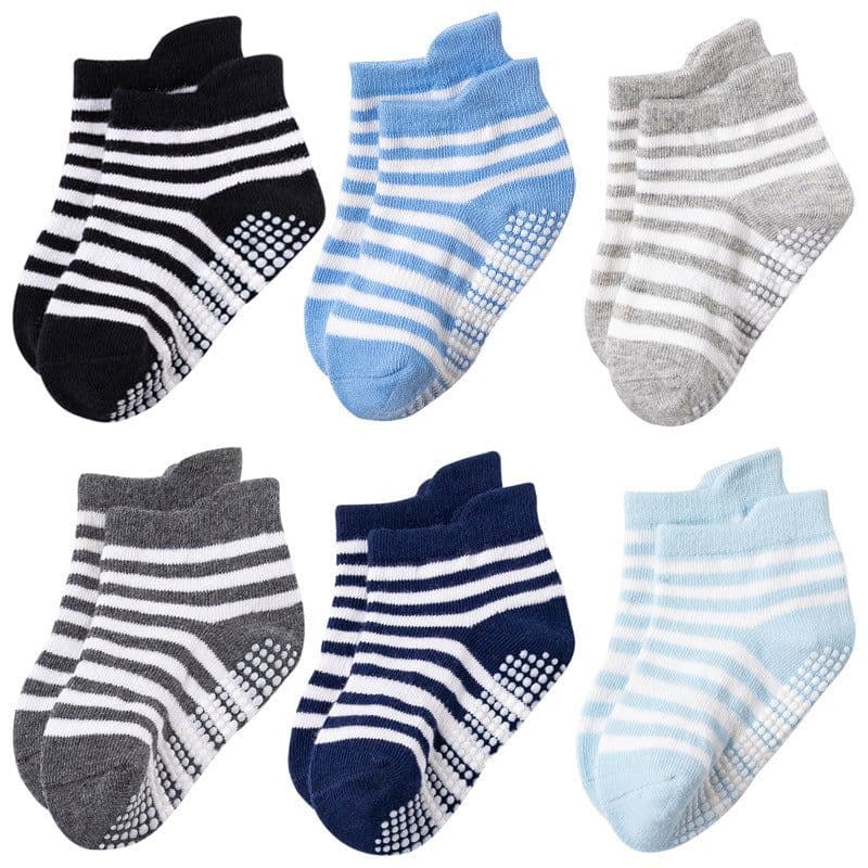 image-Amazon anti-skid dispensing children's socks spring, summer and autumn children's socks baby socks boys cotton boat socks children's socks C017