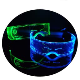 image-Colorful LED Lighting Glasses Party Bar Music Festival Cross-border Technology Glasses Jumping Sci-Fi Glasses Christmas