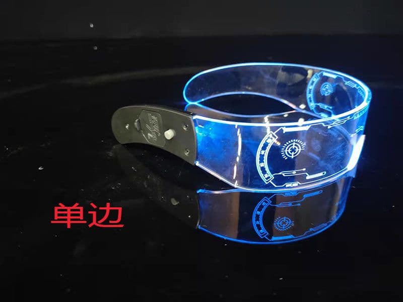 image-Colorful LED Lighting Glasses Party Bar Music Festival Cross-border Technology Glasses Jumping Sci-Fi Glasses Christmas